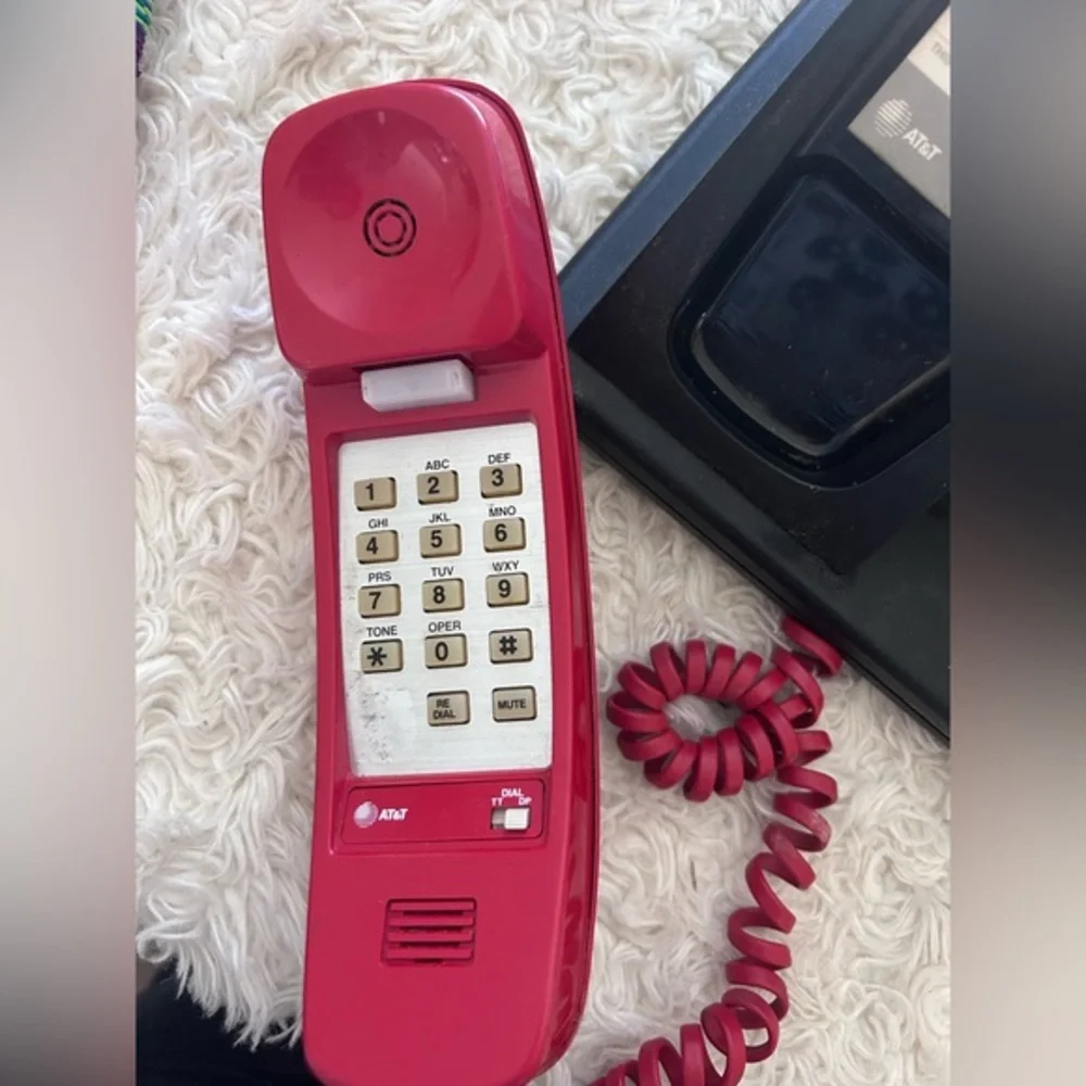 Vintage Mickey Mouse Phone with Red‎ and Yellow Accents